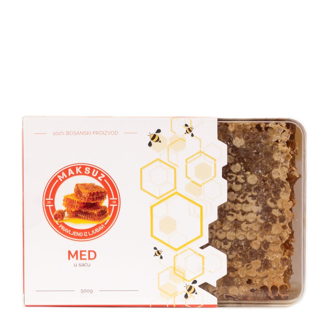 Maksuz Med u saću (kutija) 500g