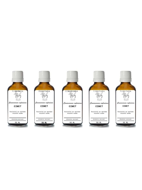 Tinktura od cimeta - kore /Cinnamomum ceylonicum/ 50 ml- 5 komada