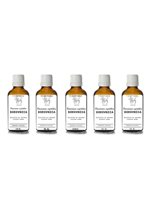 Tinktura od borovnice /Vaccinium myrtillus/ 50 ml - 5 komada