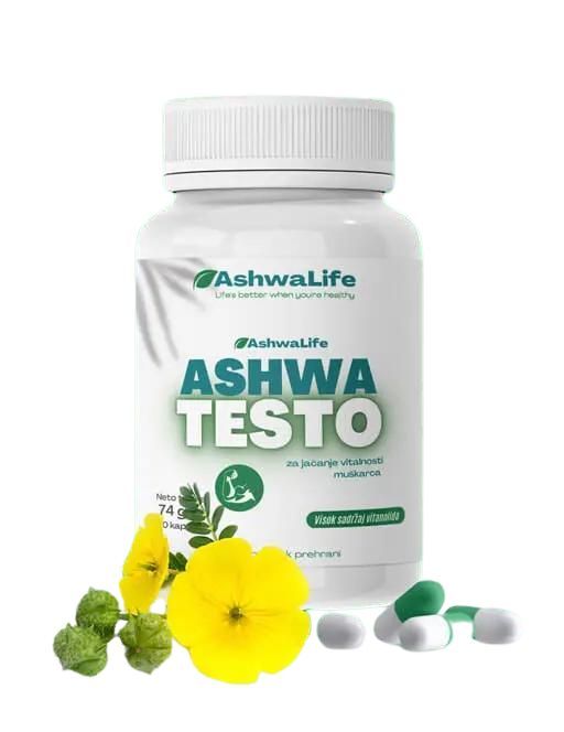 AshwaLife AshwaTesto (Ašvaganda za muškarce) kapsule 90 cps
