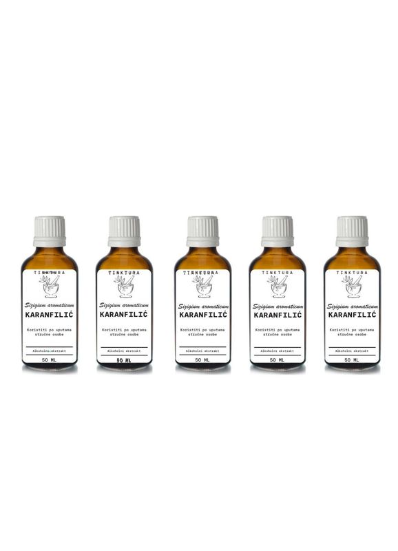 Tinktura od karanfilića/klinčića/Sizigium aromaticum/ 50 ml - 5 komada