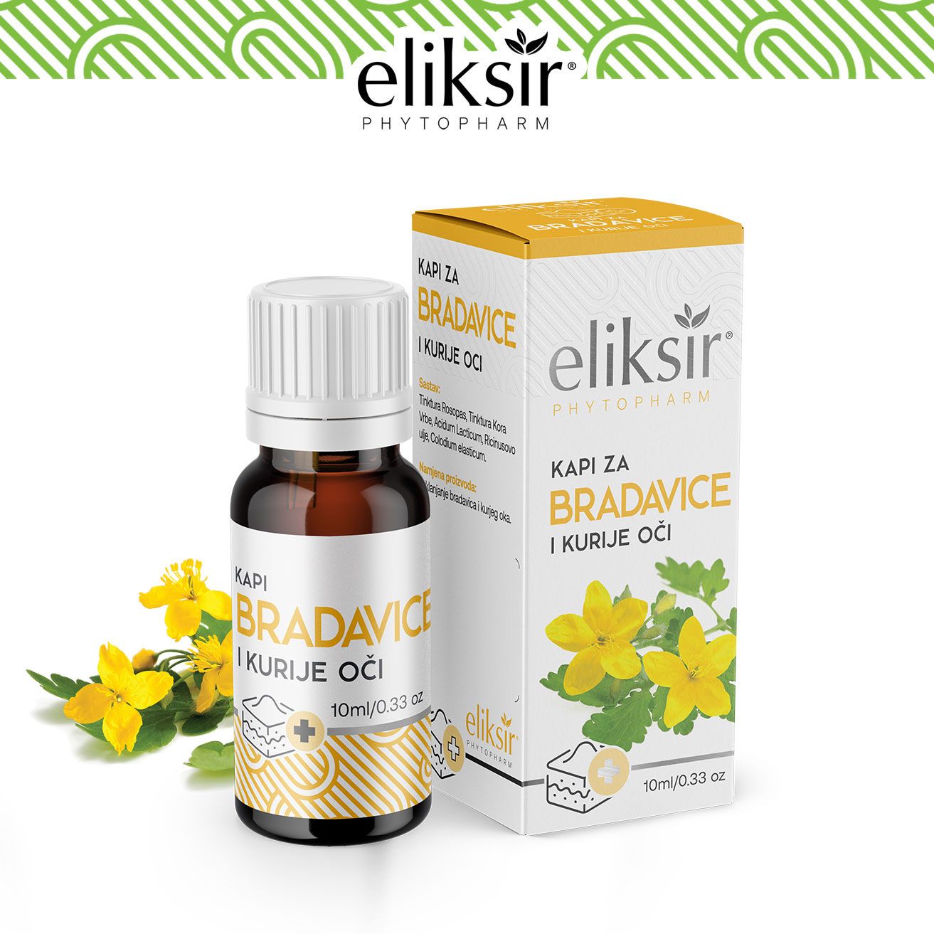 Eliksir kapi za bradavice i kurje oči 10ml