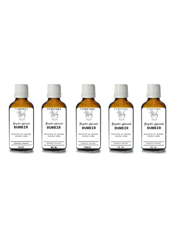Tinktura od đumbira /Zingiber officinale/ 50 ml - 5 komada