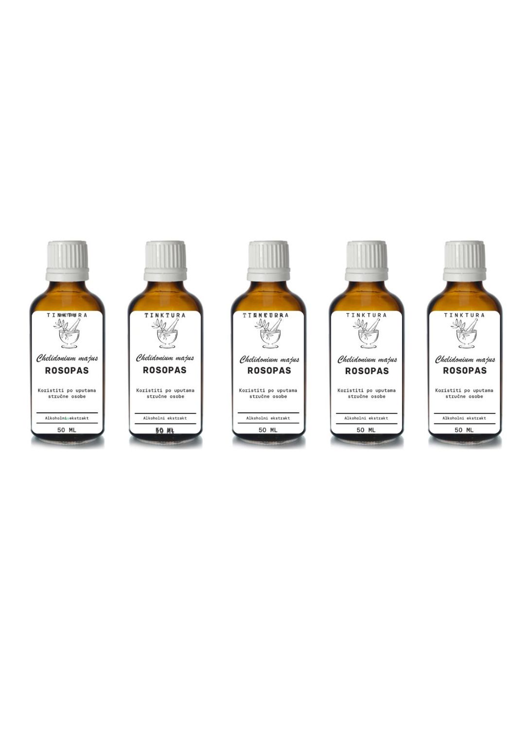 Tinktura od rosopasa (rusa trave) /Chelidonium majus/ 50 ml - 5 komada