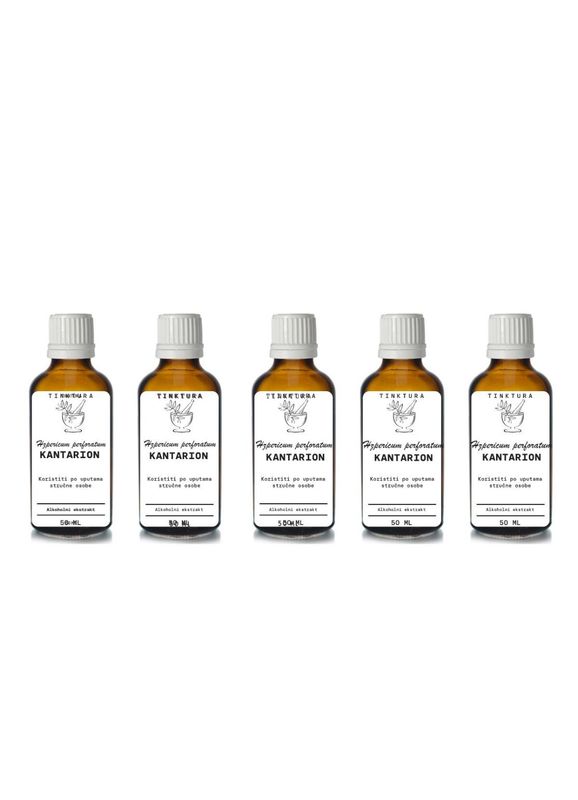 Tinktura od kantariona/gospine trave /Hypericum perforatum/ 50 ml - 5 komada