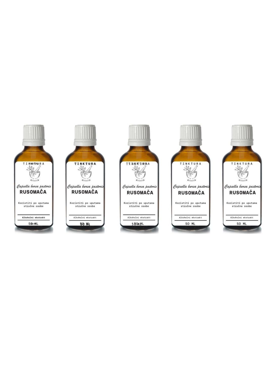 Tinktura od rusomača /Capsella bursa pastoris/ 50 ml - 5 komada