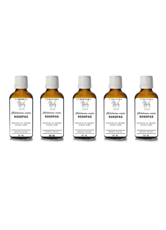 Tinktura od rosopasa (rusa trave) /Chelidonium majus/ 50 ml - 5 komada