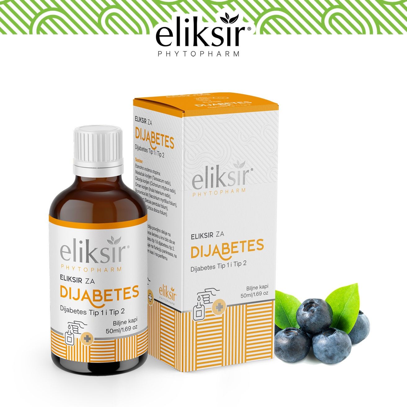 Biljne kapi eliksir za dijabetes 50ml