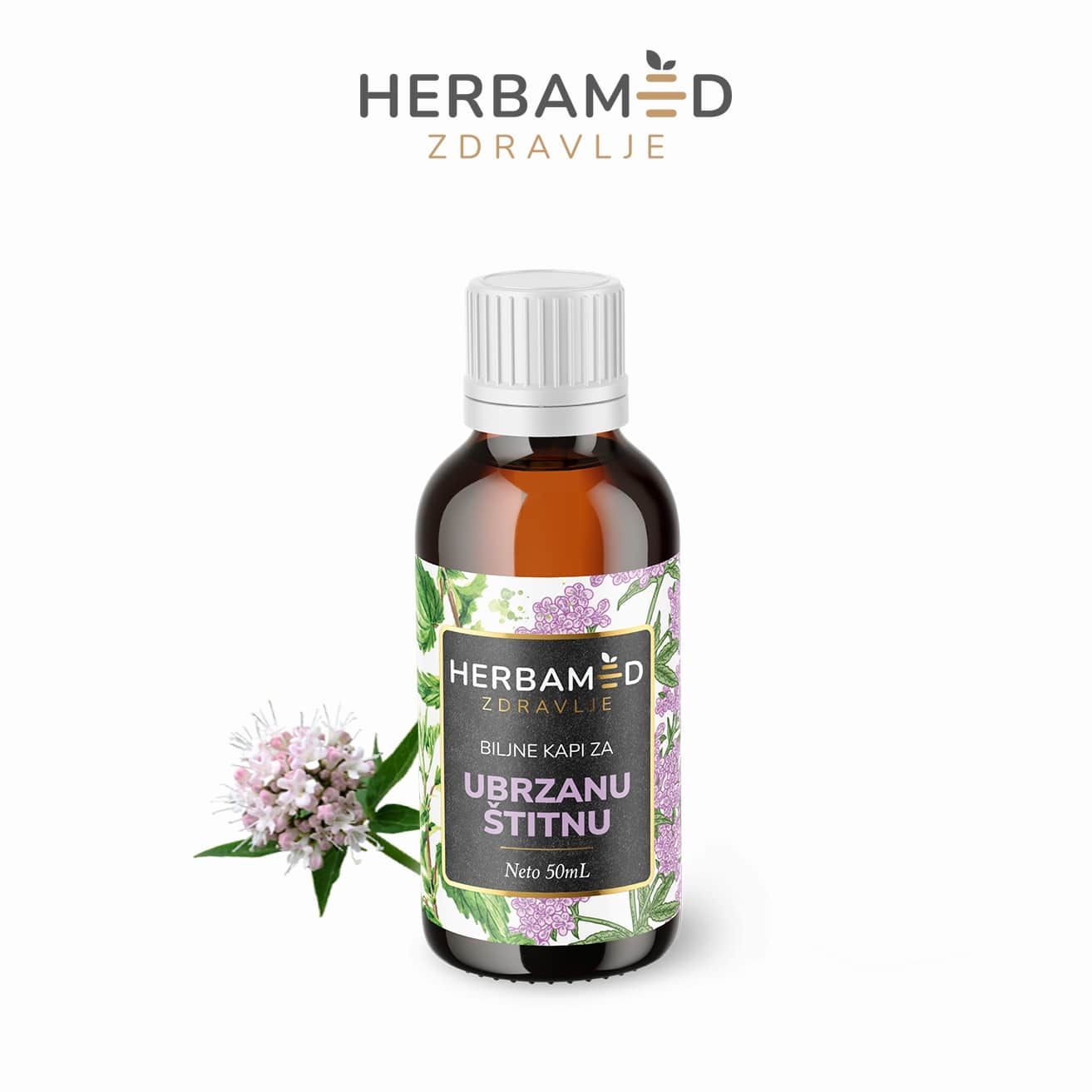 Herbamed Kapi za ubrzanu štitnu 50 ml