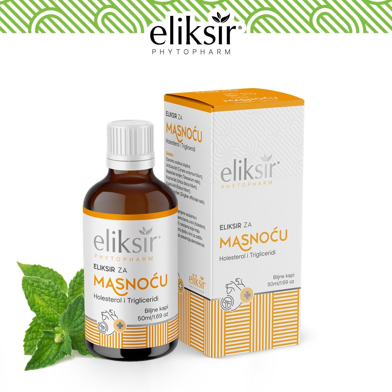 Biljne kapi eliksir za masnoću 50ml