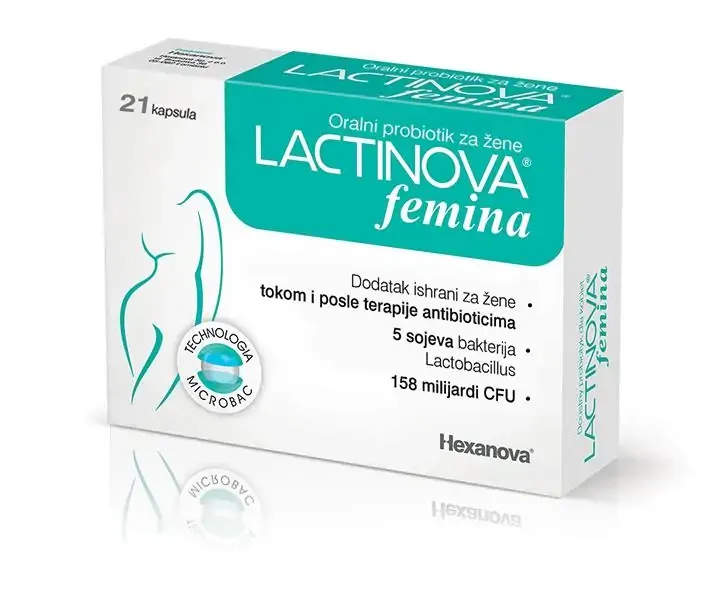 Lactinova femina (probiotik) 21 cps