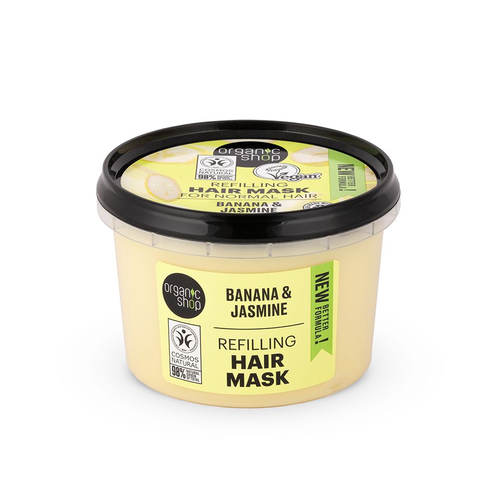 Organic Shop maska za kosu od banane i jasmina 250ml