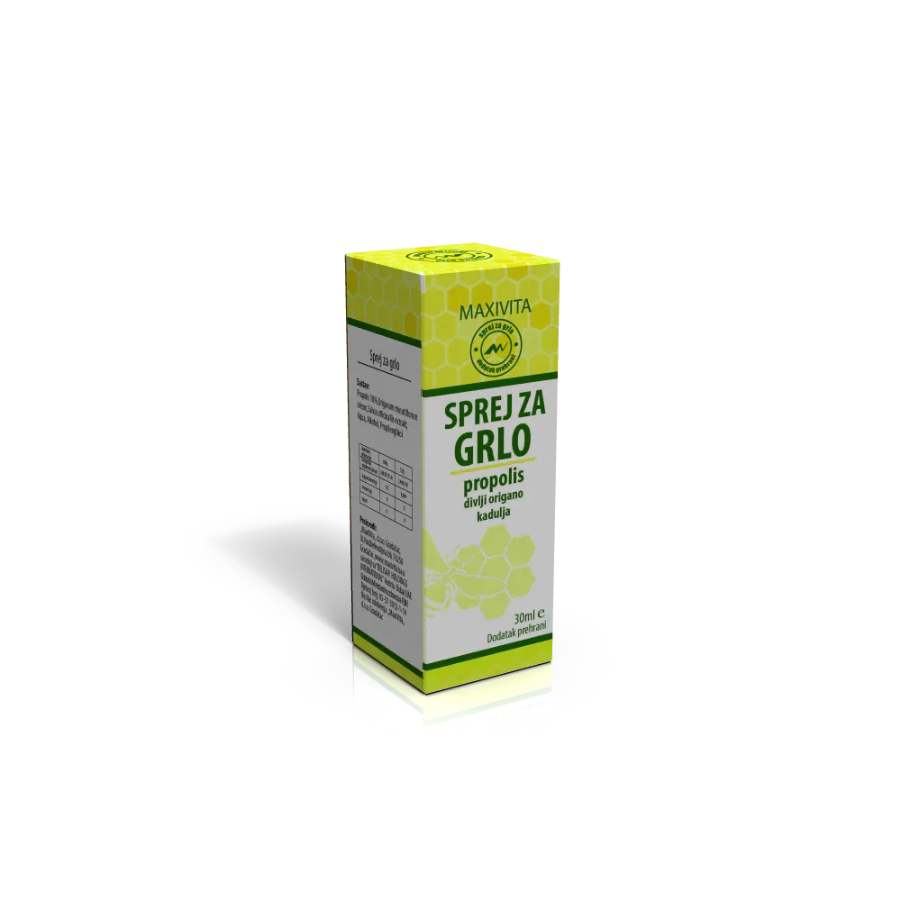 Maxivita sprej za grlo (propolis+kadulja+divlji origano) 30ml