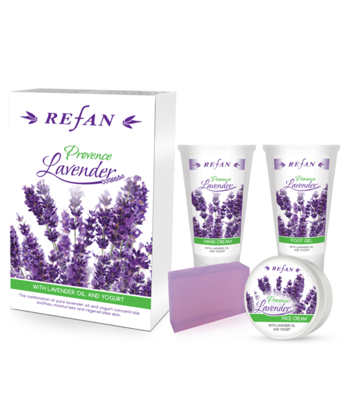 Refan Lavanda set (krema za ruke, lice, stopala i sapun)