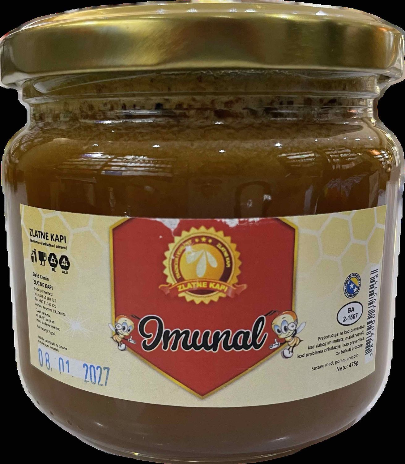 Zlatne kapi Imunal 475g
