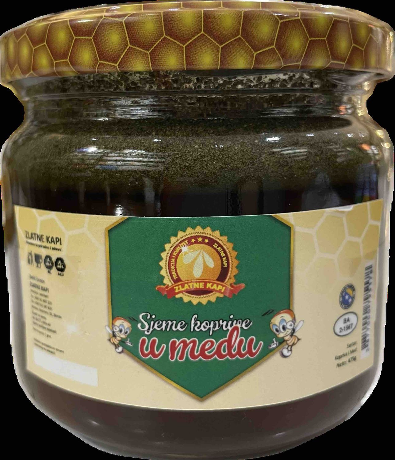 Zlatne kapi Kopriva u medu 475g