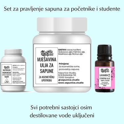 Komplet set za pravljenje sapuna za studente i početnike