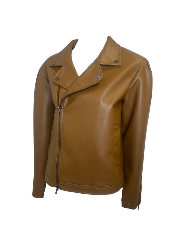 Max Mara Jacke Lederoptik