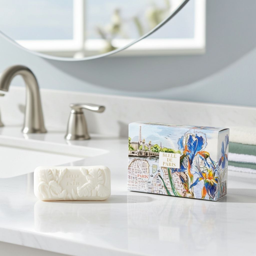 Belle de Paris, Fragonard, Parfümseife mit Seifenschale, 150 g