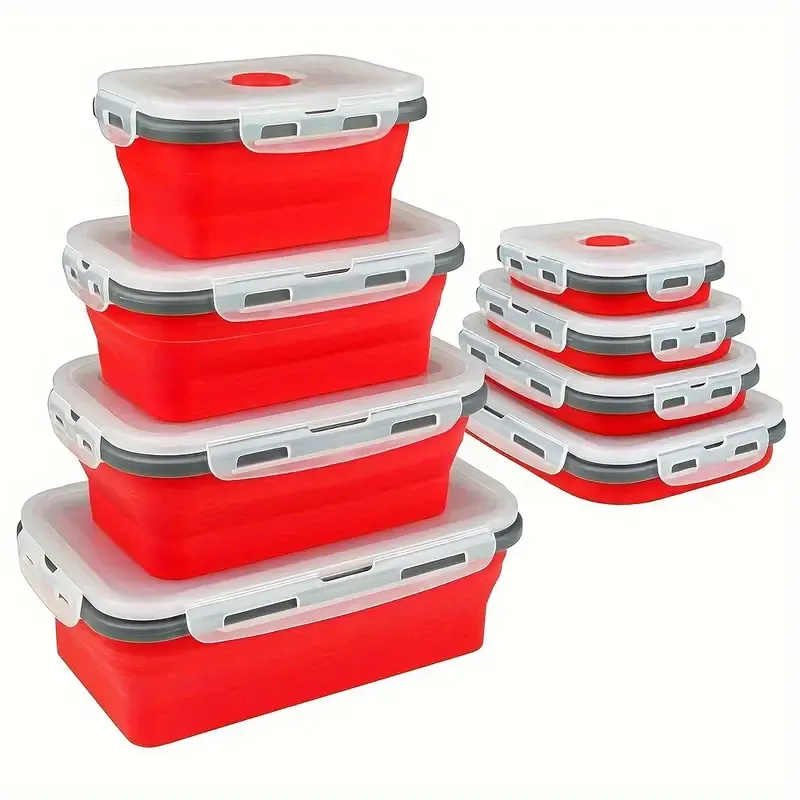 Red Collapsible Container