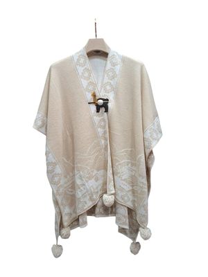 Beige Ruana Cloak