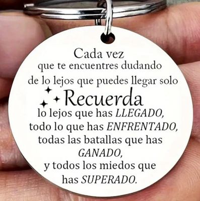 Spanish Remember Keychain