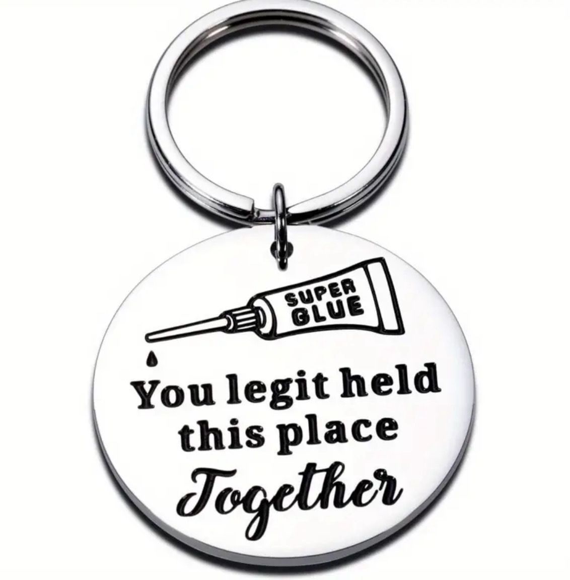 Holding Place Together Keychain 