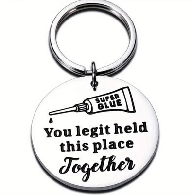 Holding Place Together Keychain 