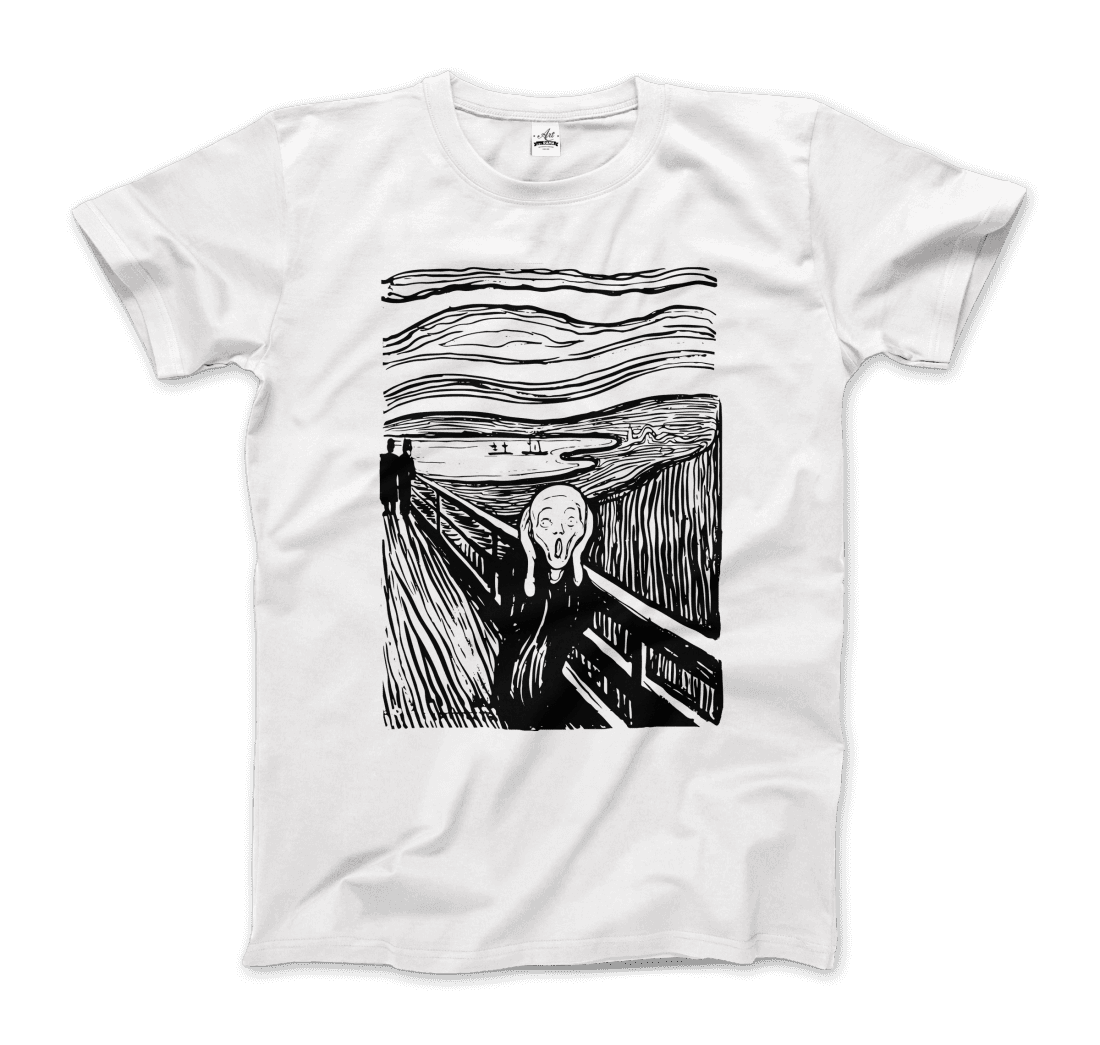 Edvard Munch - The Scream - Sketch Artwork T-Shirt