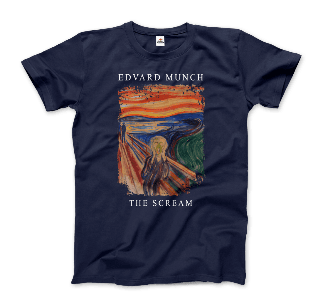 Edvard Munch - The Scream, 1893 Artwork T-Shirt