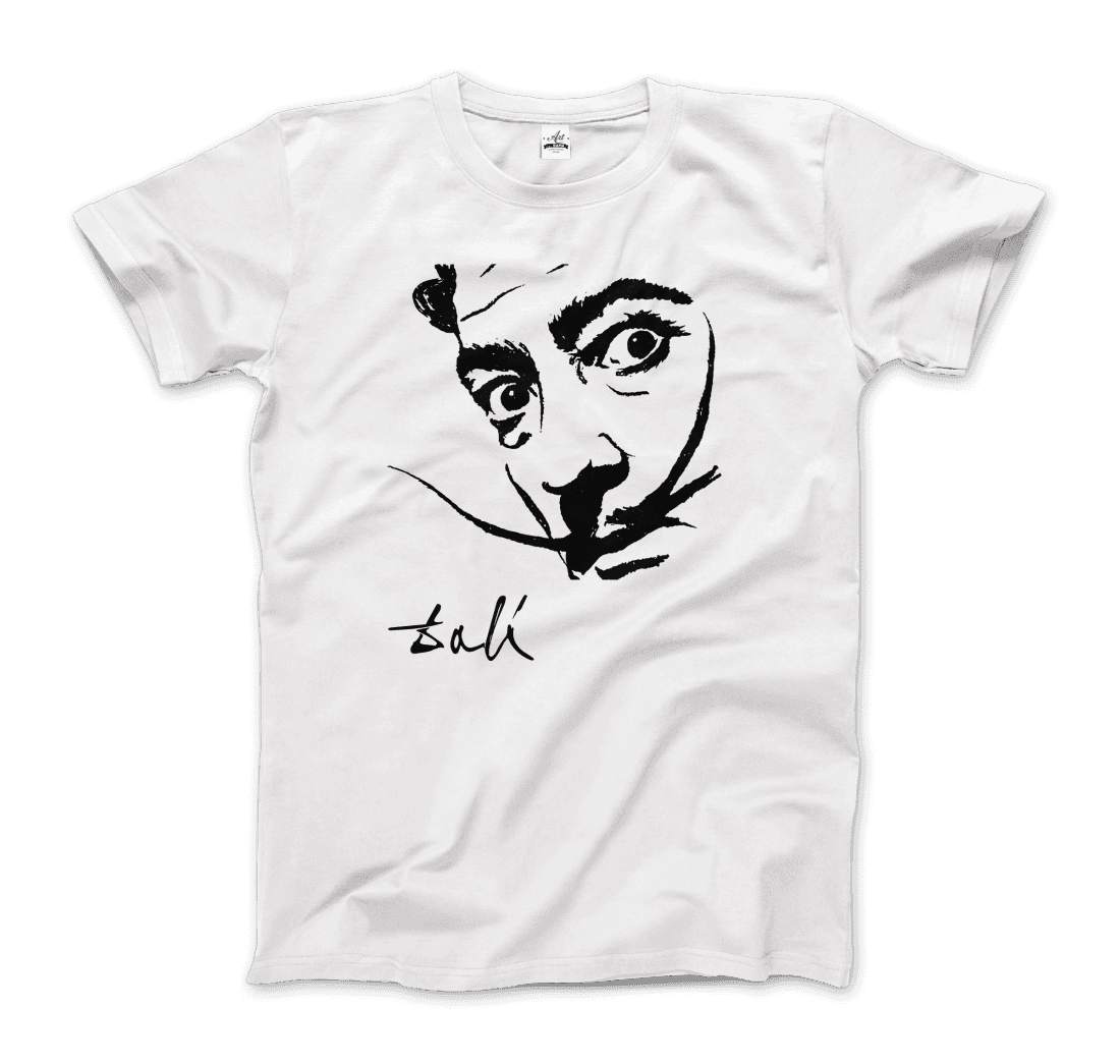 Salvador Dali Portrait Sketch Artwork T-Shirt