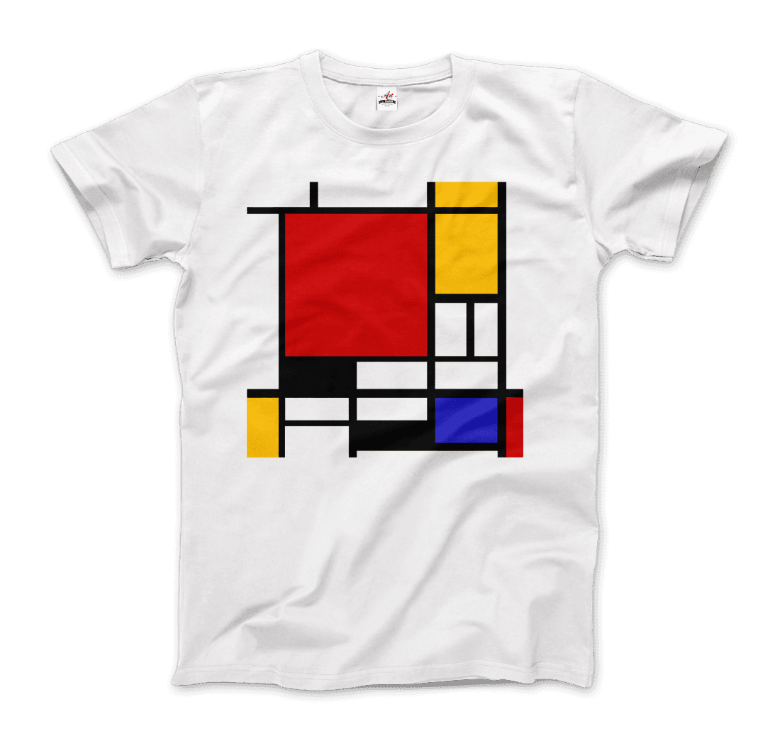 Piet Mondrian - Composition with Red, Yellow, and Blue - 1942 Artwork T-Shirt