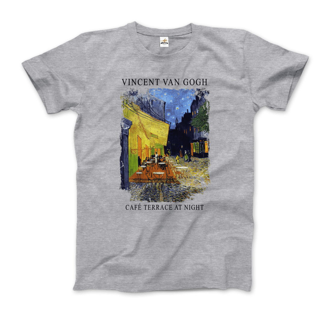Vincent Van Gogh - Cafe Terrace at Night, 1888 Artwork T-Shirt