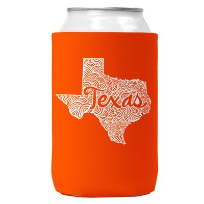 Texas Can Coozie Cooler for 12oz Cans | Texas State Koozie