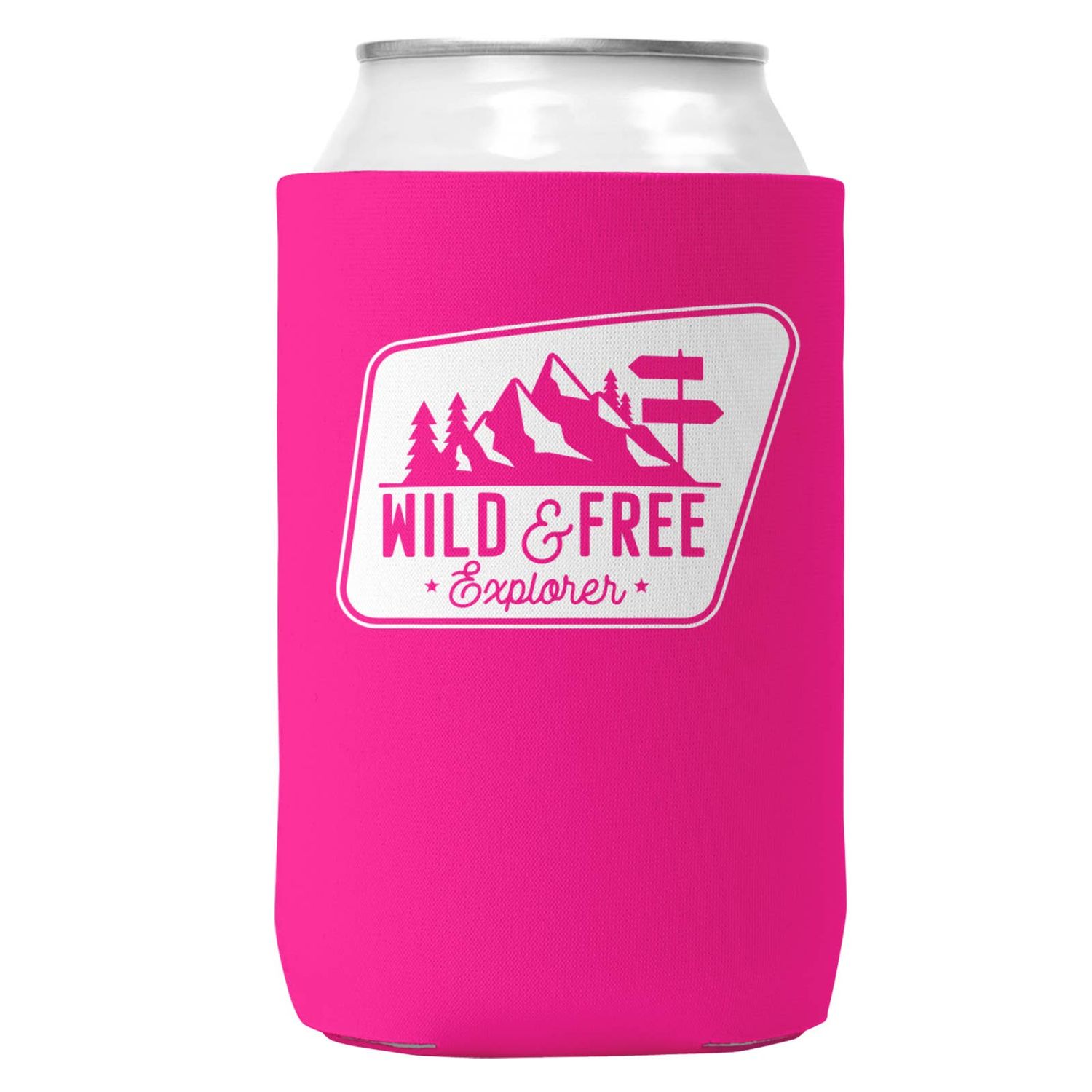 Wild &amp; Free Explorer Can Coozie Cooler for 12oz Cans