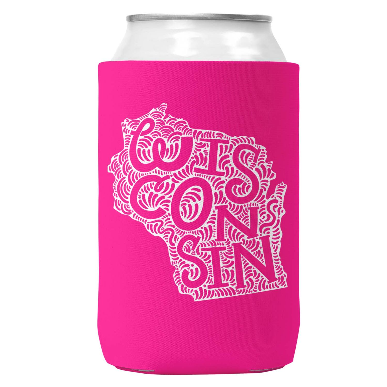 Wisconsin Can Coozie/Cooler for 12oz Cans