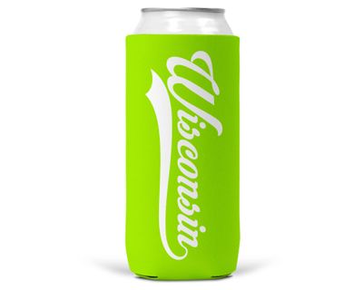 Wisconsin SLIM CAN Coozie/Cooler for 12oz Slim Cans