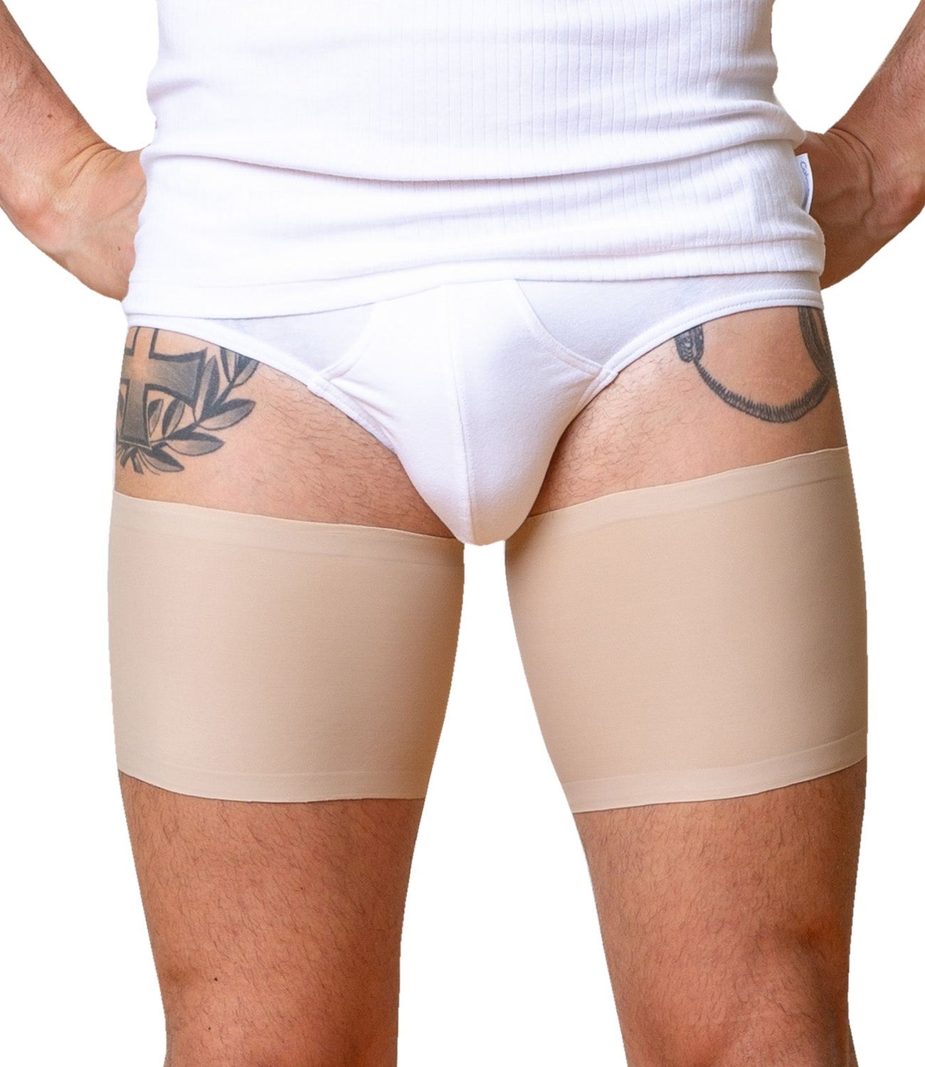 Bandelettes® Performance Thigh Bands for Men | Beige