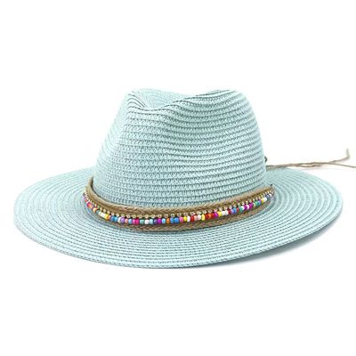 Prisum Straw Fedora Hat-Mint