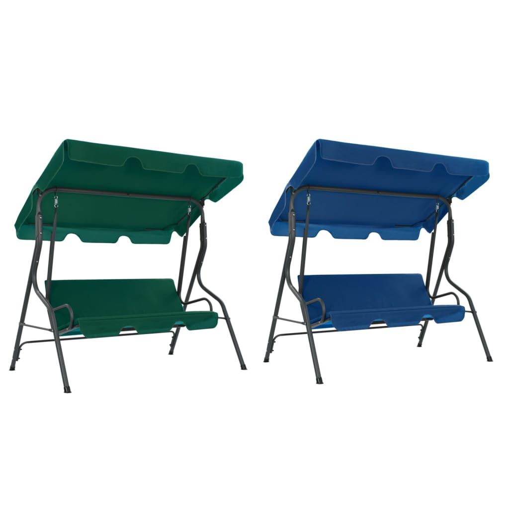 vidaXL Patio Swing Chair Outdoor Bench with Canopy and Cushion Swing Seat