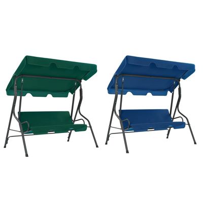 vidaXL Patio Swing Chair Outdoor Bench with Canopy and Cushion Swing Seat