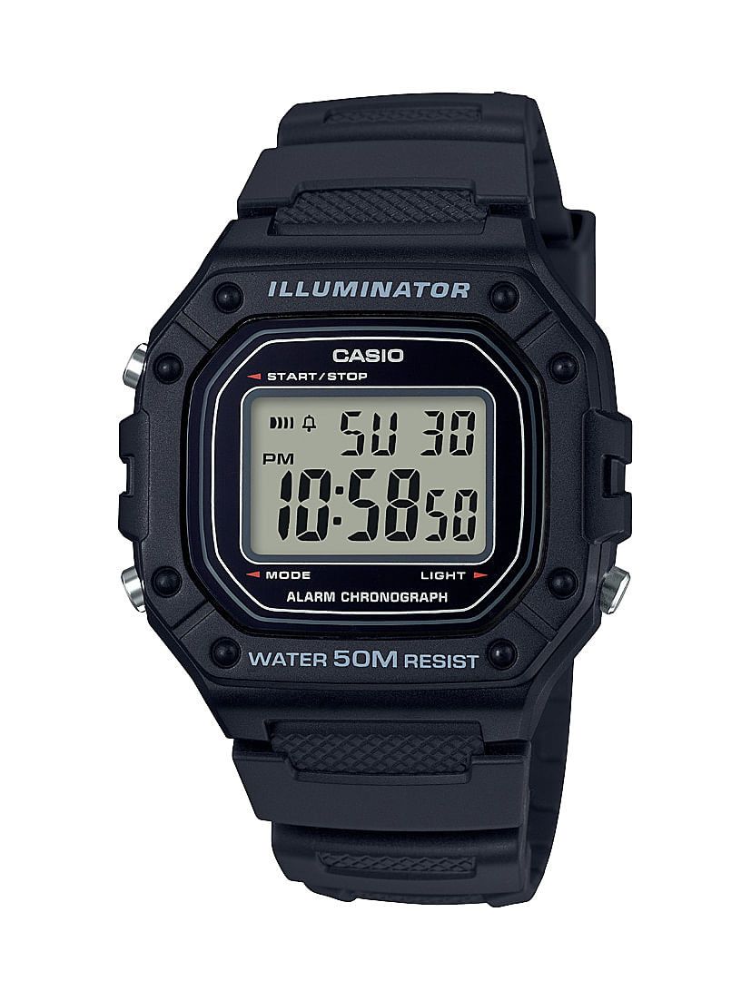 Casio Men&#39;s W218H-1A Black Digital Watch