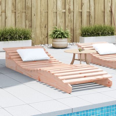 vidaXL Sun Lounger Patio Outdoor Chaise Lounge Chair Daybed Solid Wood Pine