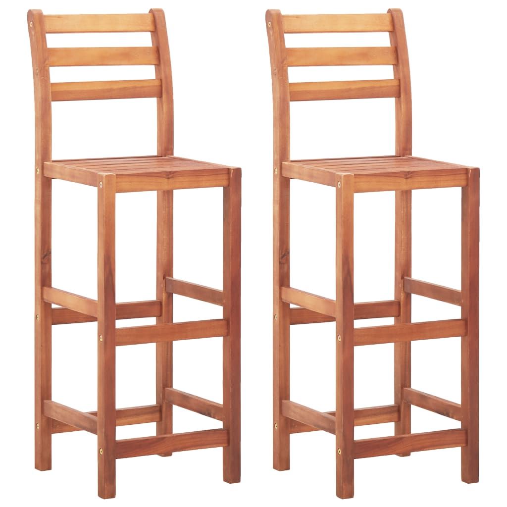 vidaXL Bar Stool Bar Seat Counter Height Stool for Kitchen Pub Solid Wood