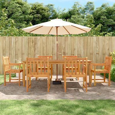 vidaXL Patio Dining Set Outdoor Furniture Table and Chair Solid Wood Acacia