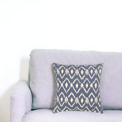 18&quot; Navy Cotton Throw Pillow