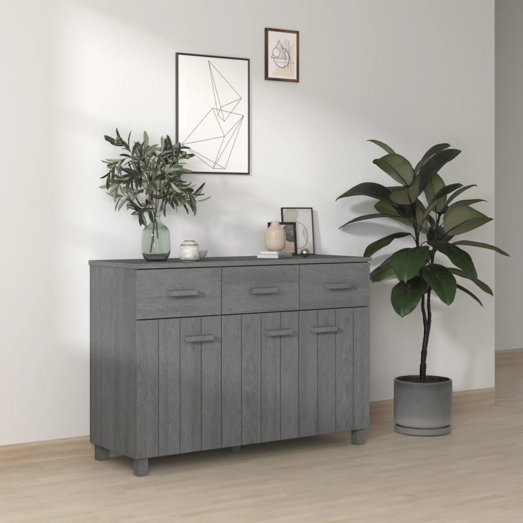 vidaXL Sideboard Bar Buffet Console Cabinet with Drawers HAMAR Solid Wood Pine