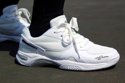 Men&#39;s High Arch Firm Support All-In-One White Walking Shoes, Comfort &amp; Performance Style