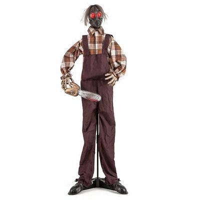 Halloween Animatronic Shaking Haunted Man with Lights and Sound