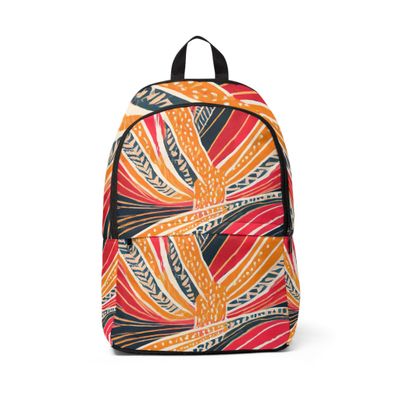 Fashion Backpack Waterproof Boho Multicolor Print